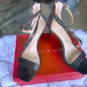 Kelly & Katie Elegant Black Strappy Heels